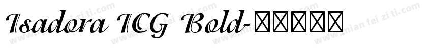 Isadora ICG Bold字体转换